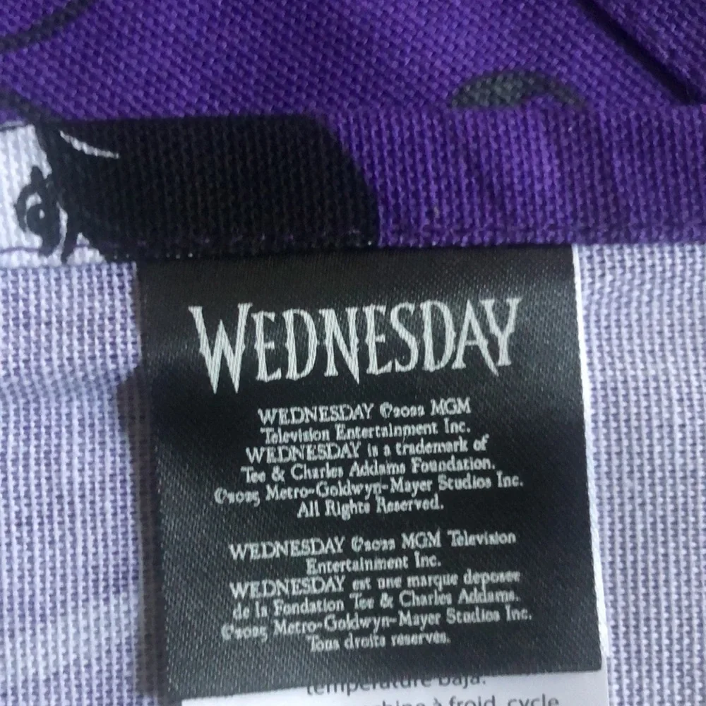 Purple Apron with Character WEDNESDAY Design